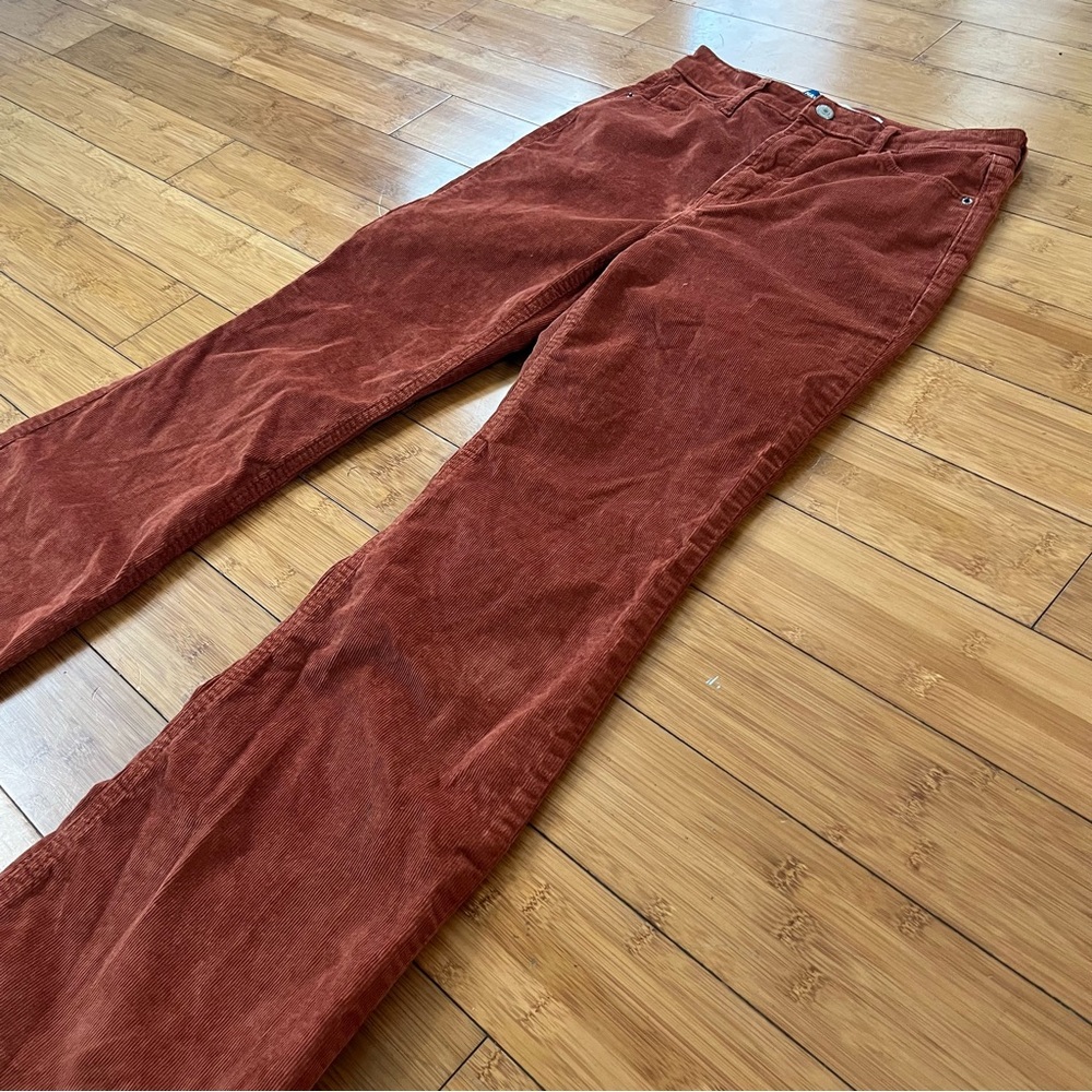 Old Navy Corduroy High Rise Flare Pants with Secret-Smooth Pockets 70s Inspired - Picture 7 of 11